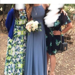 Lulu’s Mythical Kind of Love Slate Blue Maxi Dress - BRIDESMAID